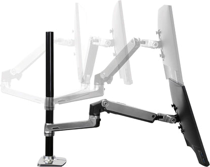 Ergotron – LX Vertical Stacking Dual Monitor Arm, VESA Desk Mount – for 2 Monitors up to 40 Inches, 7 to 22 Lbs Each – Tall Pole, Polished Aluminum