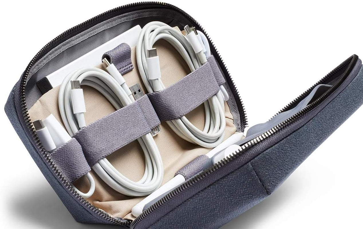 Bellroy Tech Kit (Tech Accessories Organizer Pouch, Zipper Closure Design, Stores Power Bank, Phone Charger, Cables & More, Internal)