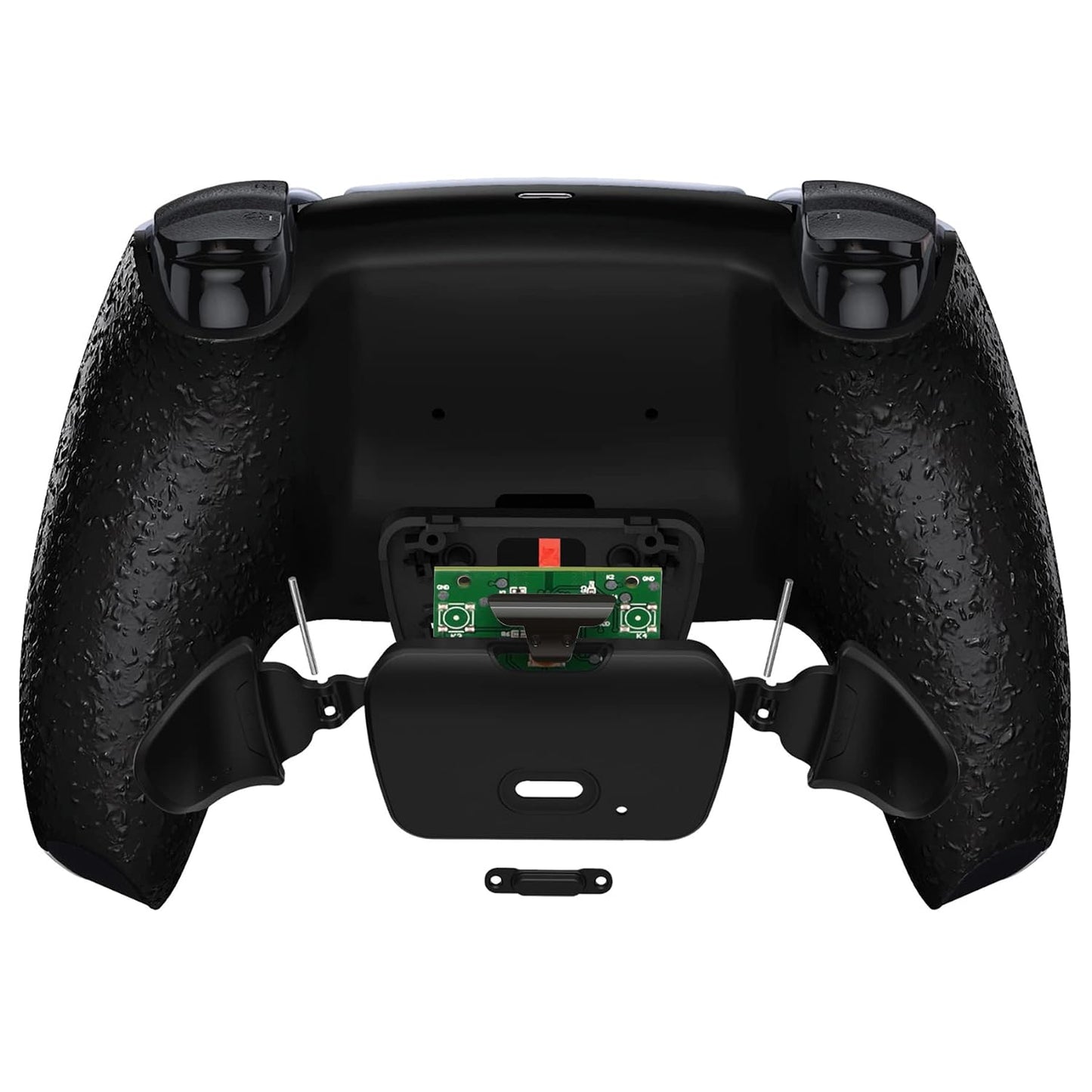 Textured Black Back Paddles Programable Rise V4 Remap Kit for PS5 Controller BDM-030 040 050 060, Upgrade Board Redesigned Back Shell Buttons Attachment for PS5 Controller - NO Controller